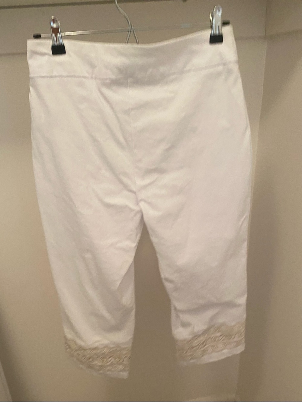 JM White pants with Gold Accent Border MP - Picture 2 of 4
